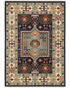 Lilihan 41h Blue/Ivory Area Rug