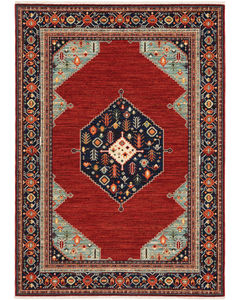 Lilihan 5503m Red/Blue Area Rug