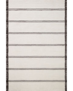 Logan LOG-02 White/Mocha Area Rug