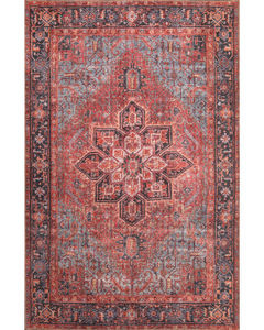 London 4805 Red Area Rug