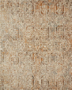 Lourdes LOU-05 Ivory/Orange Area Rug
