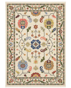 Lucca 5506w Ivory/Multi Area Rug