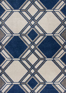 Lucia 2768 Ivory/Denim Grant Area Rug