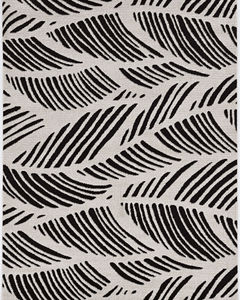 Lucia 2770 Black/White Folia Area Rug