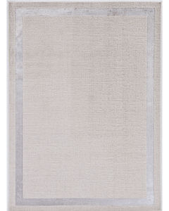 Luna 7129 Ivory/Silver Border Area Rug