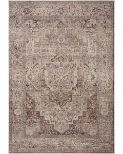 Lyra LYR-06 Berry/Stone Area Rug