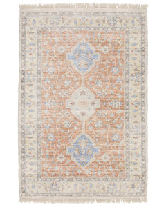 Malabar 45305 Orange/Blue Area Rug
