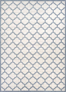 Marina Garden Gate Oyster/Slate Blue Area Rug