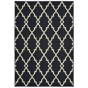 Marina 7763k Black/Ivory Area Rug