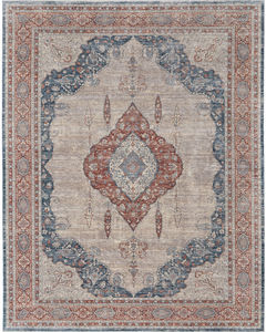 Marquette 39GRF Gray/Red/Blue Area Rug