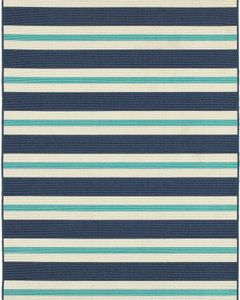 Meridian 5701b Blue/Ivory Area Rug