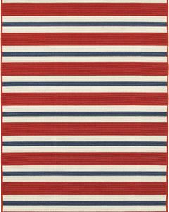 Meridian 5701r Red/Blue Area Rug