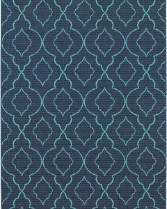 Meridian 7541b Navy/Blue Area Rug