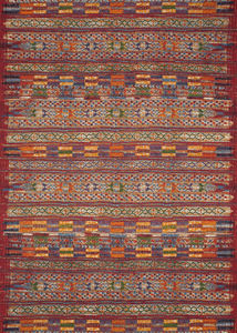 Mika MIK-09 Red/Multi Area Rug