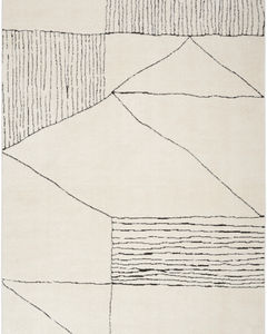 Modern Comfort MNC02 Ivory Black Area Rug