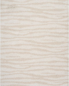 Modern Shag MMD05 Ivory Beige Area Rug