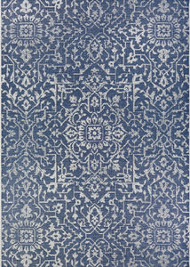 Monte Carlo Palmette Navy/Ivory Area Rug