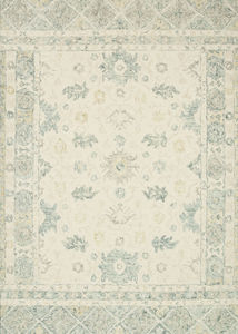 Norabel NOR-01 Ivory/Slate Area Rug