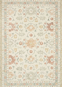 Norabel NOR-03 Ivory/Rust Area Rug