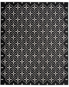Nourison Essentials NRE04 Black Ivory Rug