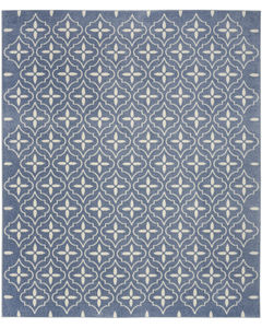 Nourison Essentials NRE04 Blue Ivory Rug