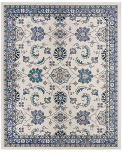 Nourison Essentials NRE05 Ivory Blue Rug