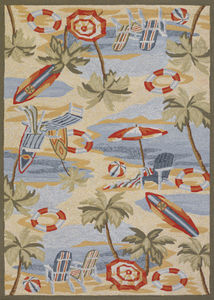 Outdoor Escape Cocoa Beach Sand Area Rug