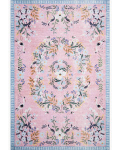 Palais PAL-03 Rose/Sky Area Rug