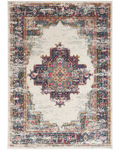 Passion PSN03 Ivory Blue Area Rug