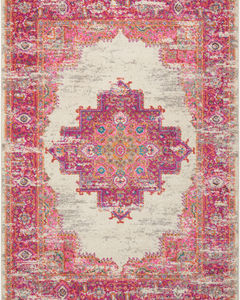 Passion PSN03 Ivory/Fuchsia Area Rug
