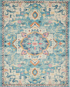 Passion PSN25 Ivory/Light Blue Area Rug
