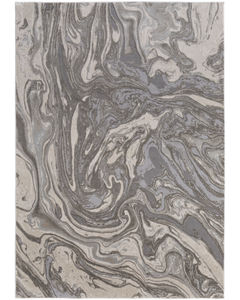 Prasad 3894F Gray/Ivory/Silver Area Rug