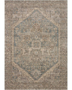 Priscilla PRL-04 Blue/Bark Area Rug