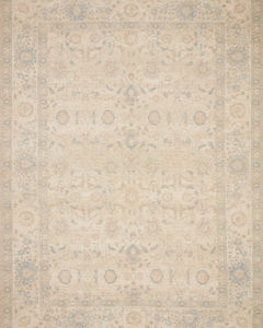Priya PRY-05 Natural/Blue Area Rug