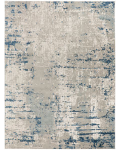 Quarry QUA01 Ivory Grey Blue Area Rug