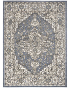 Quarry QUA05 Blue Area Rug