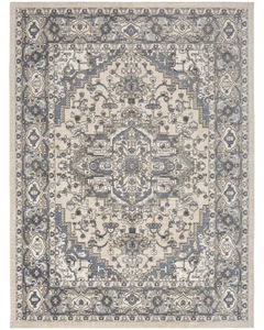 Quarry QUA05 Ivory Blue Area Rug