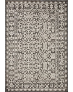 Rainier RAI-02 Pebble/Ivory Area Rug