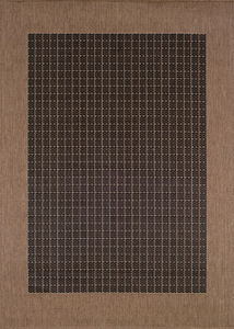 Recife Checkered Field Black/Cocoa Area Rug