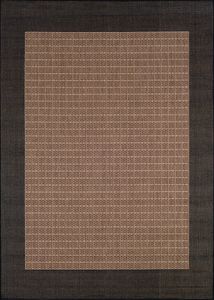 Recife Checkered Field Cocoa/Black Area Rug