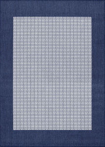 Recife Checkered Field Ivory/Indigo Area Rug