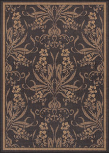Recife Garden Cottage Black/Cocoa Area Rug