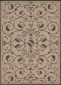 Recife Veranda Cocoa/Black Area Rug