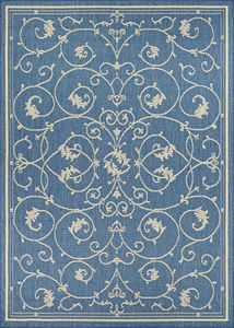 Recife Veranda Champagne/Blue Rug