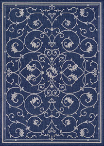 Recife Veranda Ivory/Indigo Area Rug