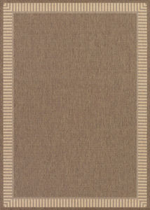 Recife Wicker Stitch Cocoa/Natural Area Rug