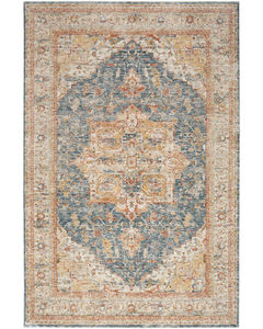 Sahar SHR06 Ivory Blue Area Rug
