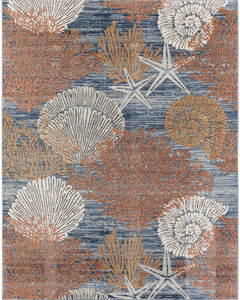 Seaside SDS04 Blue Multicolor Area Rug