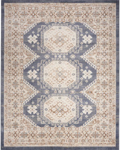 Serenity Home SRH01 Ivory Blue Area Rug