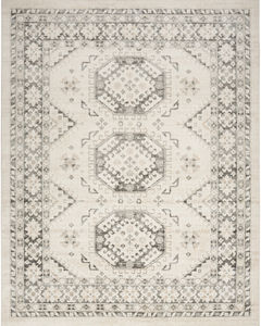 Serenity Home SRH01 Ivory Grey Area Rug